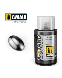 AMMO A-Stand Black Chrome (Alclad ALC124) 30ml AMMO by Mig 2322