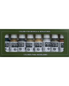 Metallic Model Color Paint Set, 8 kleuren - Vallejo 70118 Vallejo 70118