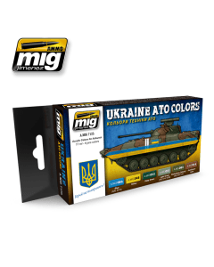 Ukraine ATO Colors 6 jars 17 ml AMMO by Mig 7125