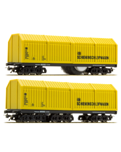 LUX-Modellbau 9633 H0 AC Set Slijpwagen voor Rails en Bovenleiding + MLR-1 Middengeleiderwagen (9130 + 9125), 3-rail wisselstroom
