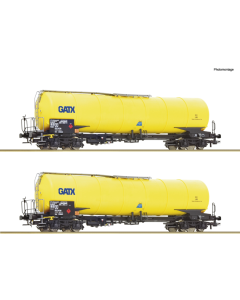 H0 2-delige set tankwagens GATX Roco 76025