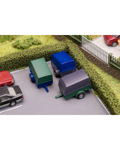 H0 3 personenauto-aanhangers Faller 180012