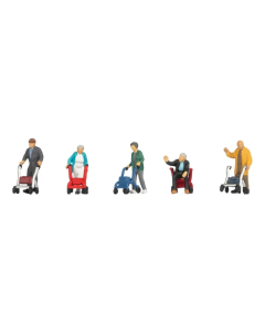 H0 Bejaarde Mensen met rollators Noch 15549