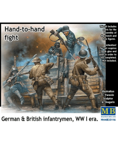 1/35  Hand-to-hand  fight    German&British Master Box 35116