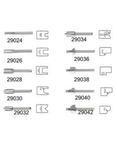 V-gleuffrees 6,5mm voor MP400 Proxxon 29032