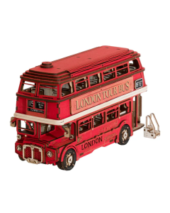 Rolife London Tour Bus - Houten 3D Puzzle Robotime TGM02