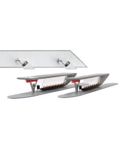 H0 Moderne bushalte met zeilen inclusief LED verlichting, 2 stuks Kibri 39005