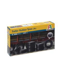 1/24 Trailer Rubber Tyres (8x) Italeri 3890