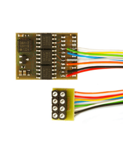 DH21A-2 DC/AC H0 Locdecoder 8-polig, met losse aansluitdraden voor NEM 652 (2 Amp) Doehler & Haass 21A2