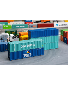 H0 Set 40' containers, 5 stuks Faller 182151