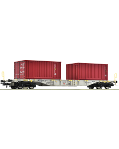 H0 Containerdraagwagen AAE+Container Roco 77345