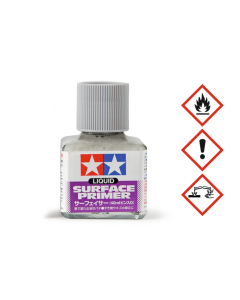 Liquid Surface Primer Grey 40ml Tamiya 87075