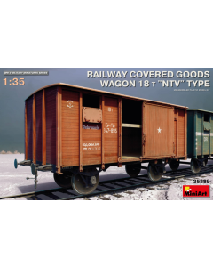 1/35 Railway Covered Goods Wagon 18 t "NTV" Type MiniArt 35288