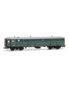 H0 NS Stalen D 7605, standgroen grijs dak, vouwbalg, tijdperk III - Aritec 20.244.01 Artitec 2024401