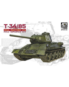 1/35 Soviet T-34/85, model 1944 No.174 (Full Interior Kit) AFV-Club 35145