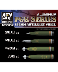 1/35 Aluminium PGK Series 155mm Artillery Shell AFV-Club AG35056