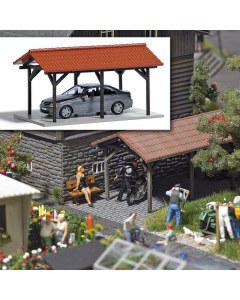 H0 Carport Busch 1481