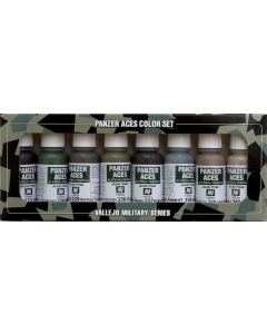 Panzer Aces Set #5, German Tank Crew Uniforms, 8 kleuren - Vallejo 70128 Vallejo 70128