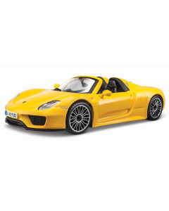 1/24 Porsche 918 Spyder, geel Bburago 21076Y