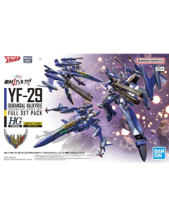 HG Macross Frontier : YF-29 Durandal Valkyrie (Maximilian Jenius use) Full Set Pack BANDAI 65691