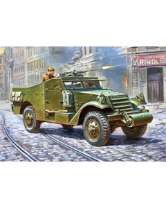 1/100 Soviet M-3 Scout Car with Machine Gun, snap fit "Art of Tactic" Zvezda 6273