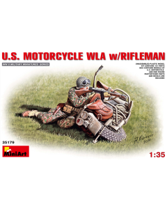 1/35 U.S.Motorcycle WLA with Rifleman MiniArt 35179