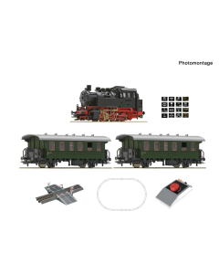 H0 Analoge Startset: BR80 met passagiersrijtuigen Roco 5100001