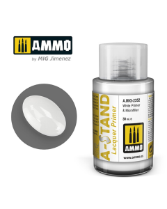 AMMO A-Stand White Gloss Primer & Microfiller (Alclad ALC317) 30ml AMMO by Mig 2356