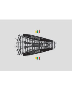 H0 K-Rail Elektrische Driewegwissel 168,9mm 2x R2/22° Marklin 2270