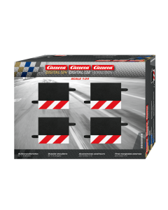 132/24 Slipstrook Binnen- of Buitenrand 1/3e Recht Baanstuk, 4 stuks Carrera 20588