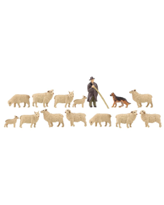 H0 Herder met schapen Faller 151901