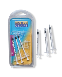 Vloeistofspuitje klein 1ml, 3 stuks - Model Craft POL1001/3 ModelCraft POL10013