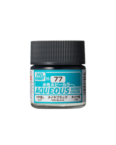 Aqueous Tire Black Matt 10ml (A,C) Mr. Hobby H077
