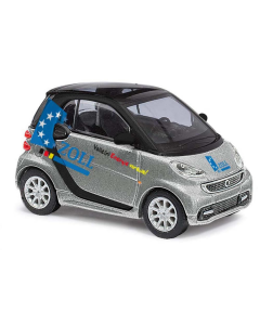 H0 Smart Fortwo Coupe 2012 "Zoll zilver" Busch 46216