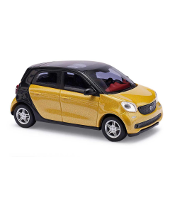 H0 Smart Forfour 2014 , geel-zwart Busch 49555