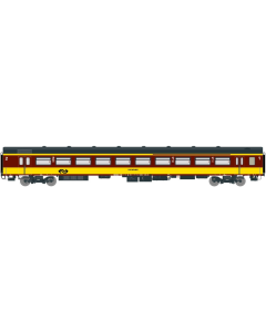 H0 NS ICR rijtuig Beneluxtrein A4B6 tijdperk IV 1e/2e klas, geel/rood ExactTrain 11083