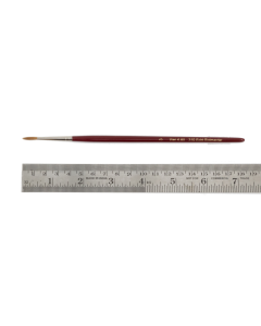 Penseel rond, maat 3, roodmarter, houten steel Zahn-Pinsel 003103