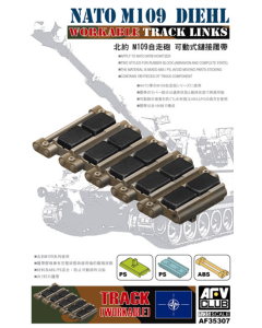 1/35 NATO M109 Diehl workable track links AFV-Club 35307