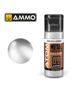 ATOM ACRYLIC METALLIC ALUMINIUM 20 ML AMMO by Mig 20165