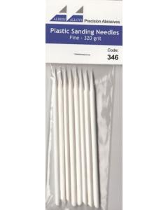 Sanding Needle White Fine, Grit 320 - 8 stuks Albion Alloys CODE346