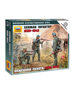 1/72 German Infantry East Front (1939-1942), snap fit "Art of Tactic" Zvezda 6105