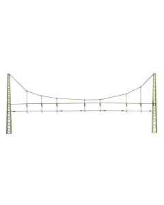 H0 Eenvoudige dwarsconstructie 0,9 m. T-mast 360 mm (bouwpakket), per stuk Sommerfeldt 131