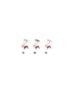 H0 Eenbeen pantograaf BR 189 (ombouwset), 4 stuks Sommerfeldt 745