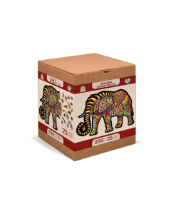 Houten legpuzzel - Magic Elefant, 250 stukjes Wooden City NB0037L