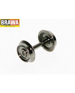 H0 Wielenset AC (1 as met 2 wielen) Brawa 2180.1