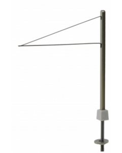 H0 Moderne trammast met lange uitlegger, 5 stuks Sommerfeldt 123