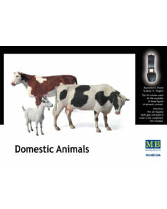 1/35 Domestic Animals, Koeien en geit Master Box 03566
