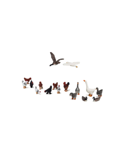 H0 Ganzen en Kippen (Geese & Chickens), 17 figuren Woodland A1968