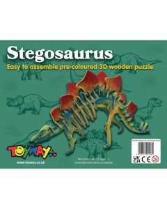 Toyway Stegosaurus 3D houten puzzel Emhar TW4106