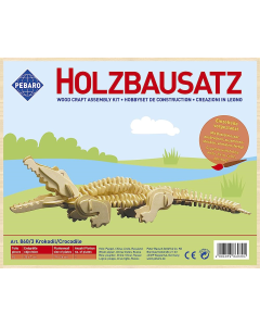 Houten Krokodil, 94-delig Pebaro 8603
